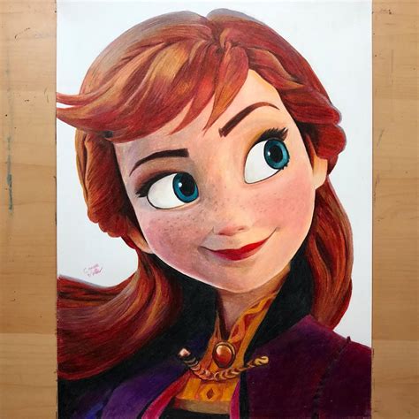 Heres My Pencil Drawing Of Princess Anna Frozen