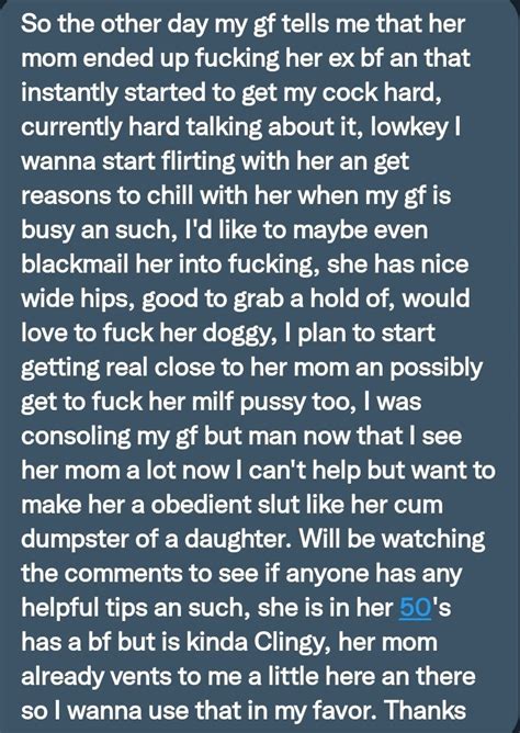 Pervconfession On Twitter He Wants To Try Fucking His Girlfriends Mom