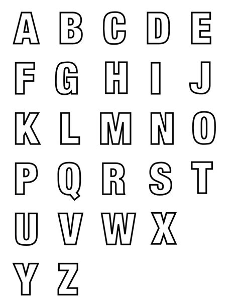 Printable Alphabet Letters To Print Out And Cut Thekidsworksheet