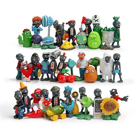 Classic Toys Full Set 40 Pieces Plants Vs Zombies Game Play 2 Pvc Action Figure Toys For
