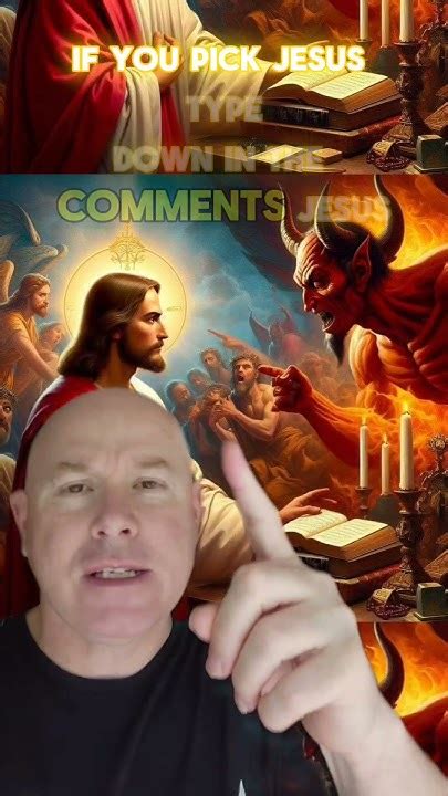 Who Will You Pick Devil Or Jesus😈😇🔥 ️viral Shorts Jesus Love Youtube