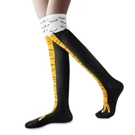 Women Girl Chicken Leg Knee High Socks Fitness Thigh Stockings Funny 3d Socks Us Leg Warmers