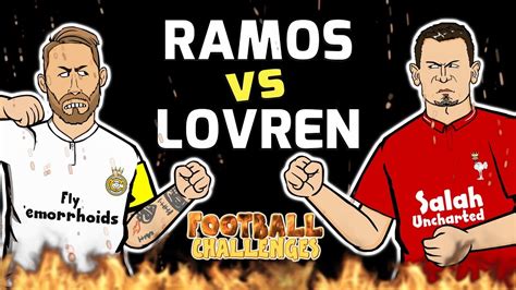 Ramos Vs Lovren Football Challenges Youtube