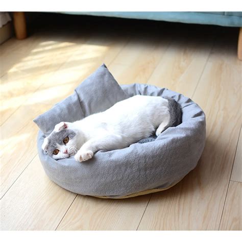 Cat Houses And Pet Bed Sleeping Kitten Cat Beds Mats Gray Pet Products