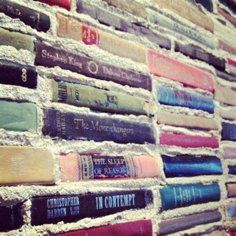 Love This Idea Paint Bricks To Look Like Book Spines
