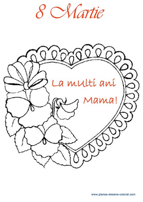 Martisor pentru mama plansa de colorat 8 martie holiday crafts christmas mothers day crafts for jocuri pentru copii mari si mici fise de colorat la pasti con imagini de colorat cu papusi e in. Ziua mamei - Planse de colorat si educative