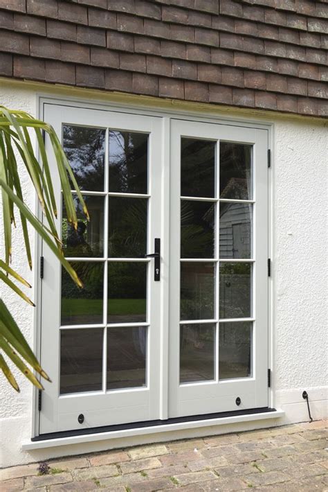 French Grey Finished Timber French Doors French Doors Patio Patio