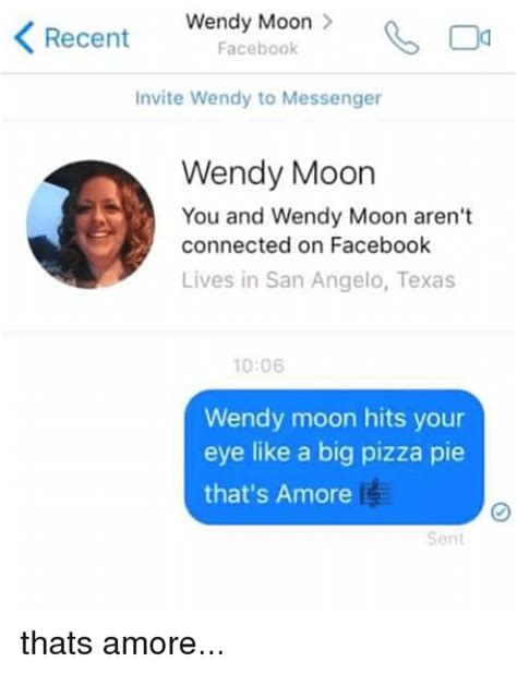Recent Wendy Moon Facebook Invite Wendy To Messenger Wendy Moon You And