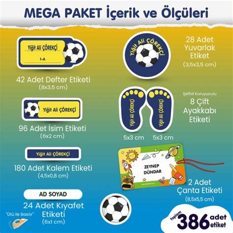 Edip Bask Taraftar Fener Mega Paket Okul Etiketi Fiyat