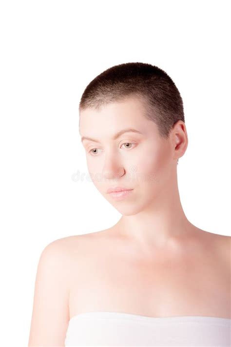 Portrait Of Bald Woman Stock Photo Image Of Girl Happy 103063526