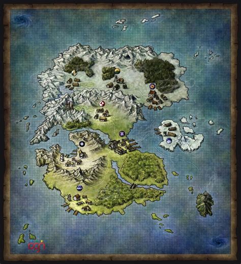 Dark Warriors Map Fantastic Maps