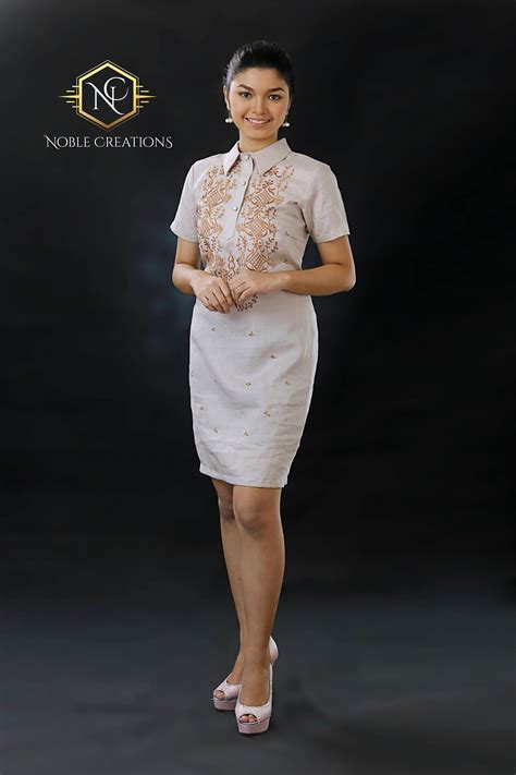modern filipiniana dress linen barong tagalog philippine modern filipiniana dress filipiniana