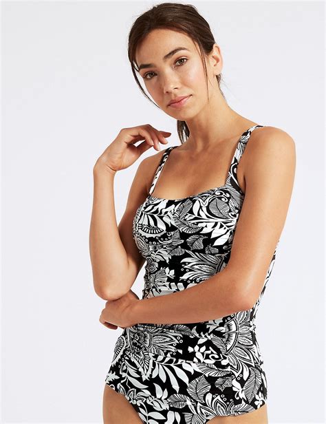 Printed Bandeau Tankini Top Mands Collection Mands Bandeau Tankini Top