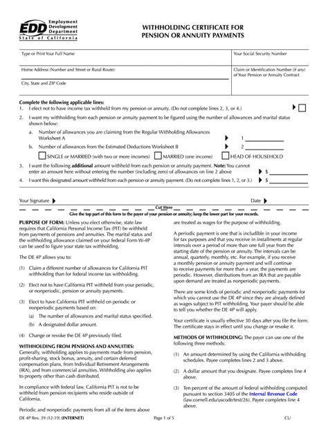Ca 2023 Withholding Form Printable Forms Free Online