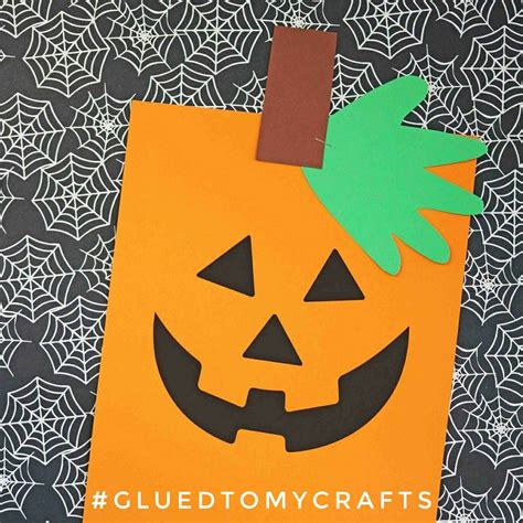Super Simple Handprint Jack O Lantern Printable For Kids Halloween