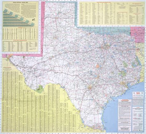 Official Texas Highway Map Map Of The Usa With State Names