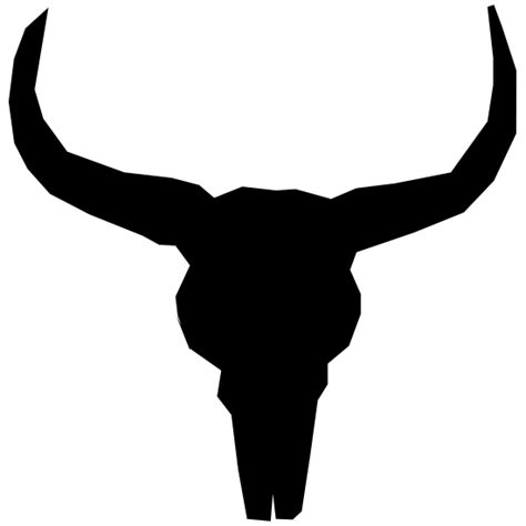 Cow Skull With Horns Svg