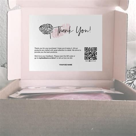 Maybe you would like to learn more about one of these? Business Thank You Cards | Printable Thank You For Your Purchase Cards | Package Inserts ...
