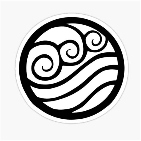 Water Tribe Icon White Sticker For Sale By Echohicks1117 Redbubble