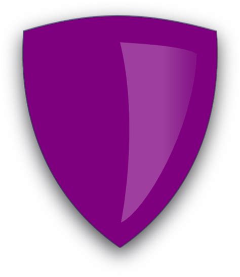 Purple Glossy Shield Clip Art At Vector Clip Art Online