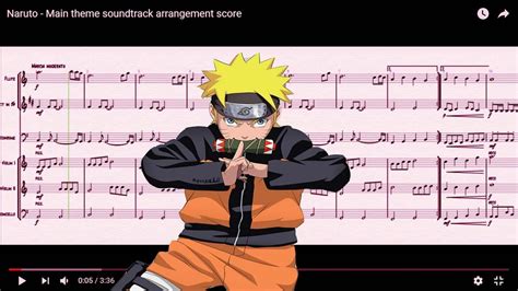 Naruto Main Theme Soundtrack Arrangement Score Youtube