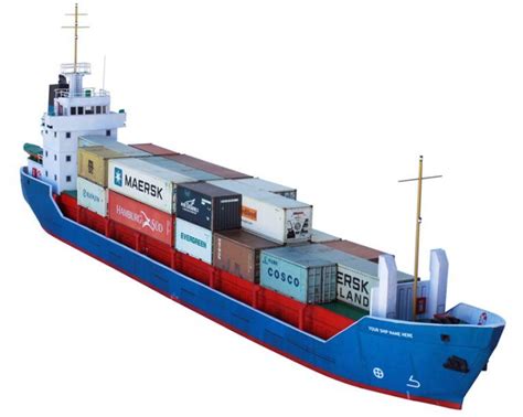 T030c Modern Cargo Ship Scalescenes Cargo Shipping Model Ships
