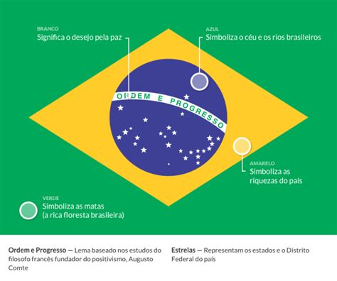 Mapa Del Brasil En Los Colores De La Bandera Con Vector De Divisiones
