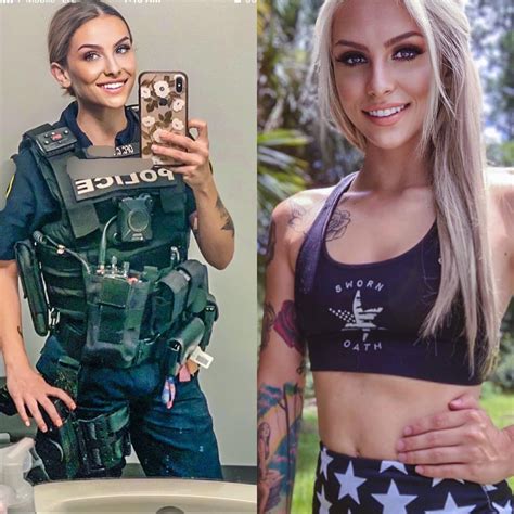 Two Of My Favorite Lady Cops Ceceleigh And Staygoldmarie Rshecandoboth