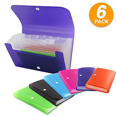 3 Pockets Coupon Personal Check Size Expanding File High Capacity