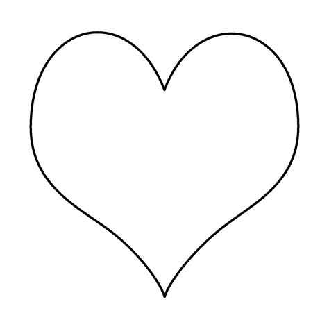 Large Heart Template Clipart Best