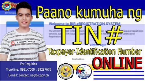 Paano Kumuha Ng TIN Number Online Sa BIR Step By Step Process How To Get TIN Number Online