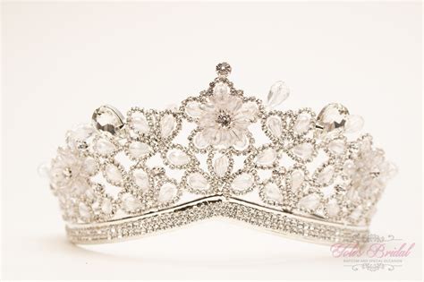 Fast Shipping Silver Sparkling Tiara Crystal Tiara Wedding Tiara