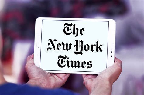 The New York Times Newspaper Logo Editorial Photography Image Of