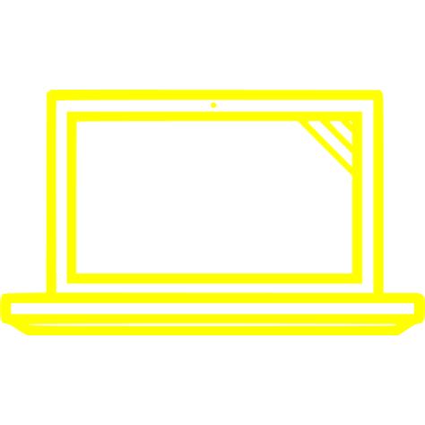 Yellow Laptop Icon Free Yellow Laptop Icons