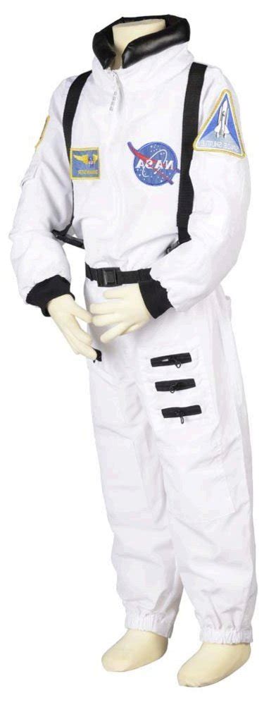 Aeromax Jr Astronaut Suit With Embroidered Cap And Nasa White Size 6