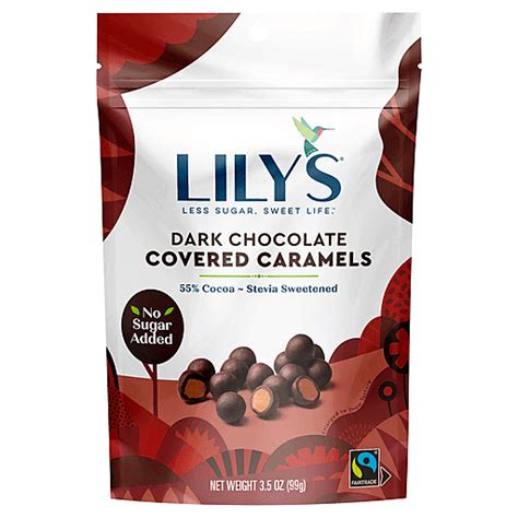 Lilys Dark Chocolate Caramel Bar Caramel Rectangle Packaged Candy Foodtown