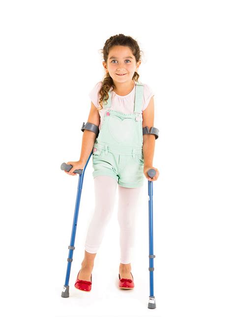 Youth Color Forearm Crutches With Adjustable Full Cuff