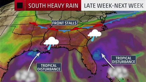 Two Tropical Disturbances Near Florida Means A Rainy Southeast Videos