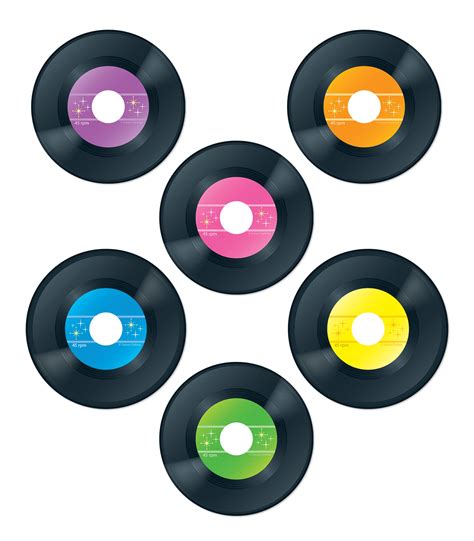Buy Carson Dellosa Colorful 45 Piece Vinyl Records Bulletin Board