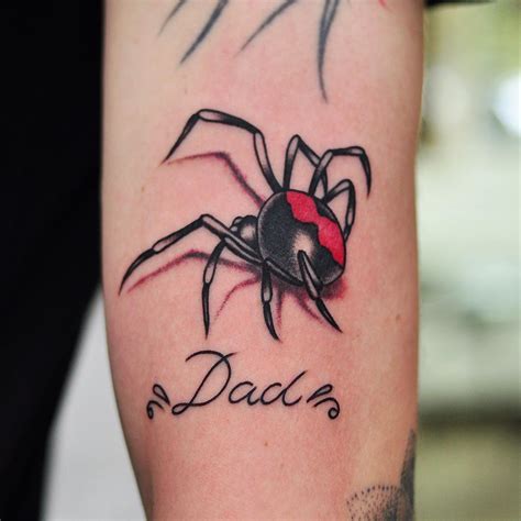 Redback Spider Tattoo Done Lachie Grenfell Vic Market Tattoo