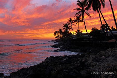 Ewa Beach Hawaii Sunset Posters By Clark Thompson Redbubble