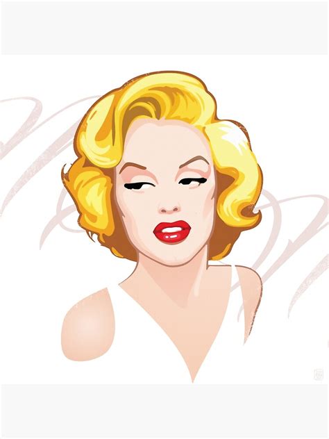 Marilyn Monroe Sticker Poster By Smm Studio Redbubble