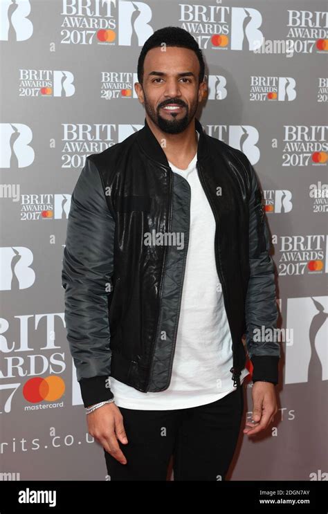 Editorial Use Only No Merchandising Craig David Arriving At The Brit
