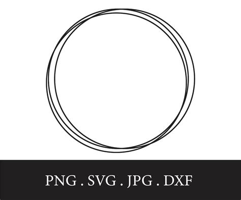 Triple Circle Border Svg Circle Frame Design Circle Etsy Singapore