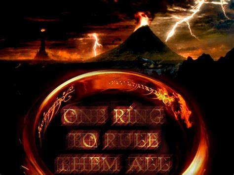 The One Ring Of Power Lord Of The Rings Wallpaper 3068018 Fanpop