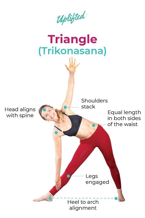 How To Do Triangle Pose Brett Larkin Yoga Triangle Pose Yoga Yoga Infographic Yoga Poses