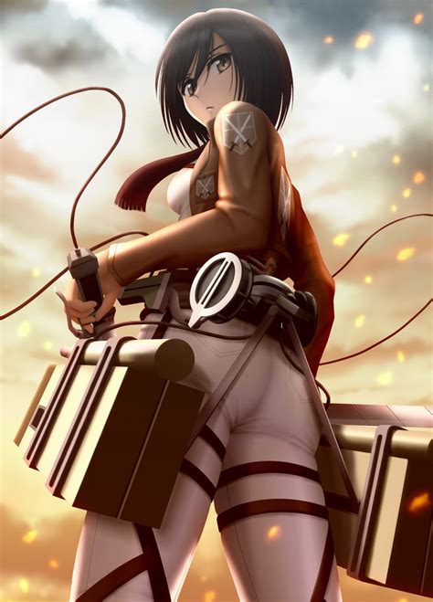 Mikasa Ackerman Shingeki No Kyojin Drawn By Siraha Danbooru