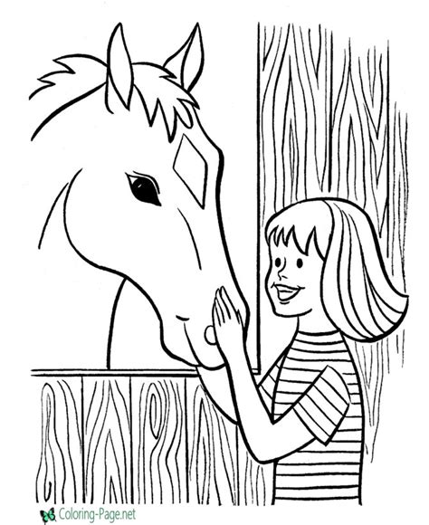 Check spelling or type a new query. Farm Coloring Pages Girl and Horse