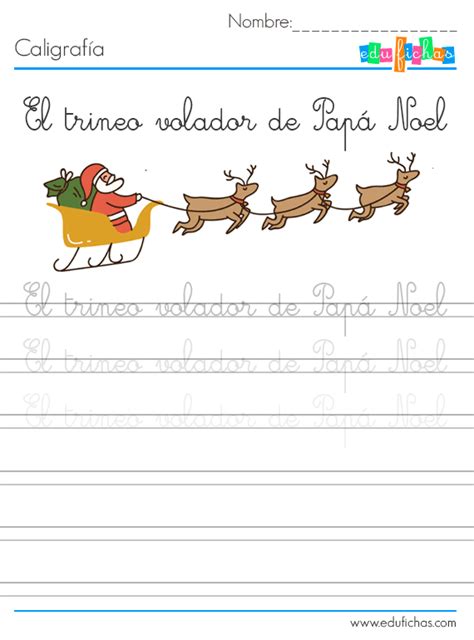 Fichas De Papá Noel Cuadernos Para Niños