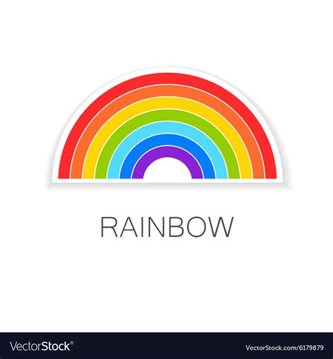 Rainbow Logo Royalty Free Vector Image Vectorstock